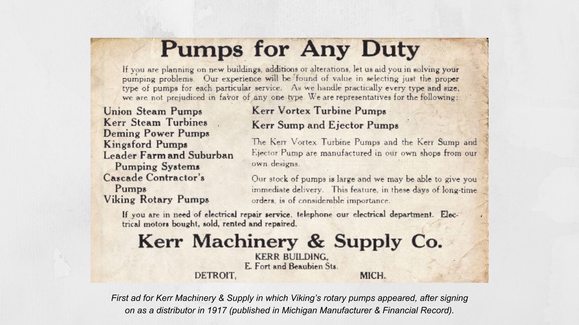 Distributor Spotlight Kerr Pump & Supply Viking Pump
